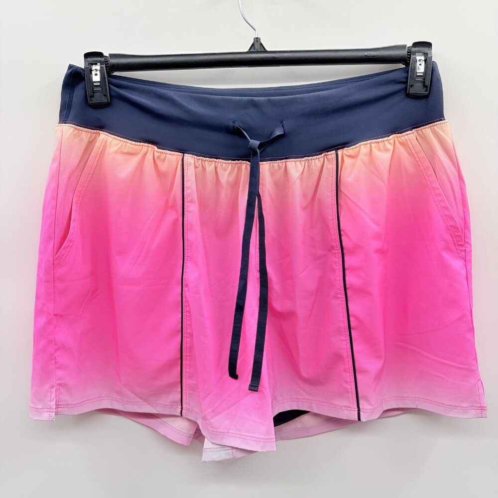 LIVI Lane Bryant Womens Plus Size 18/20 Ombre Mid Rise Stretch Woven Shorts 2242